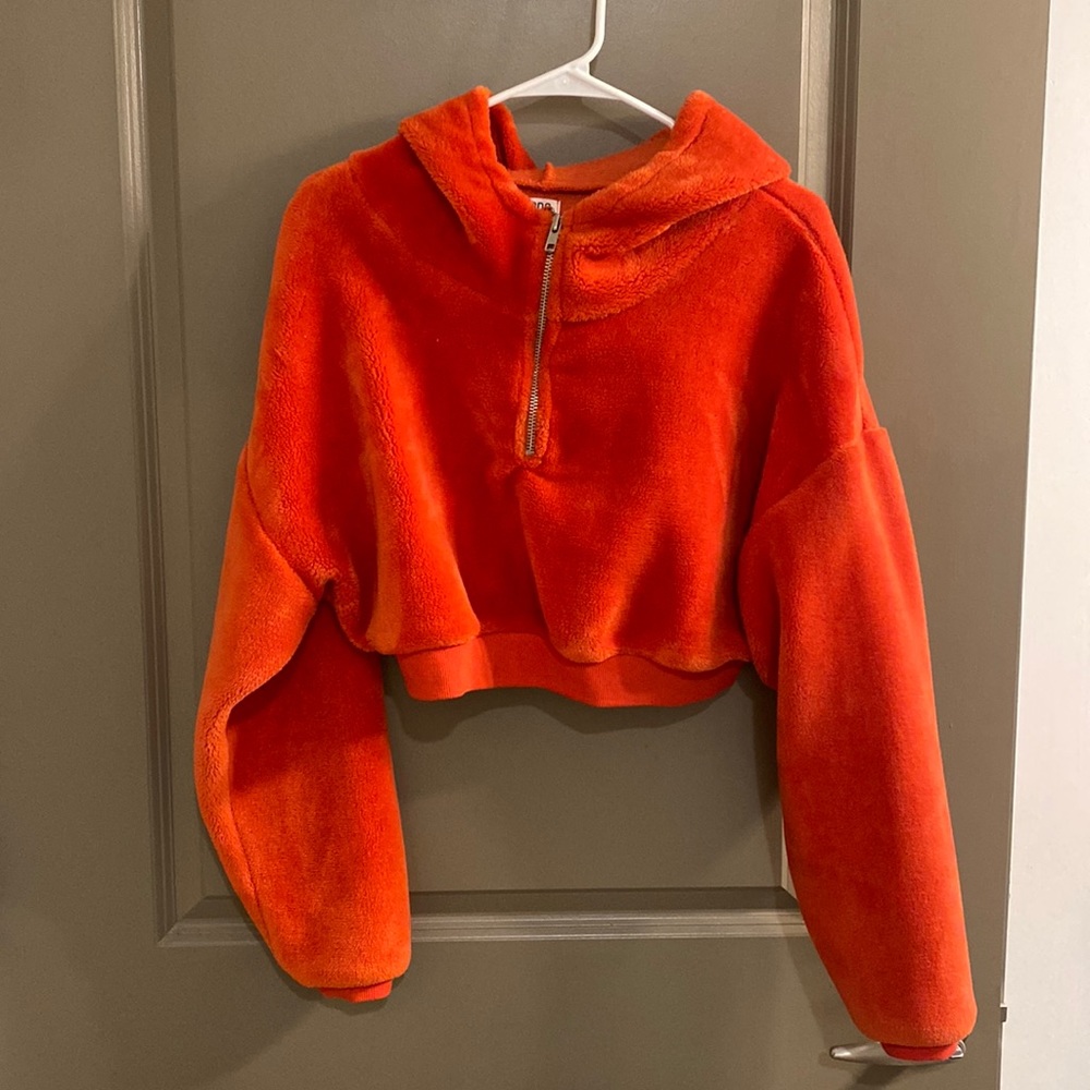 Urban Outfitters Orange BDG Cropped Sweatshirt